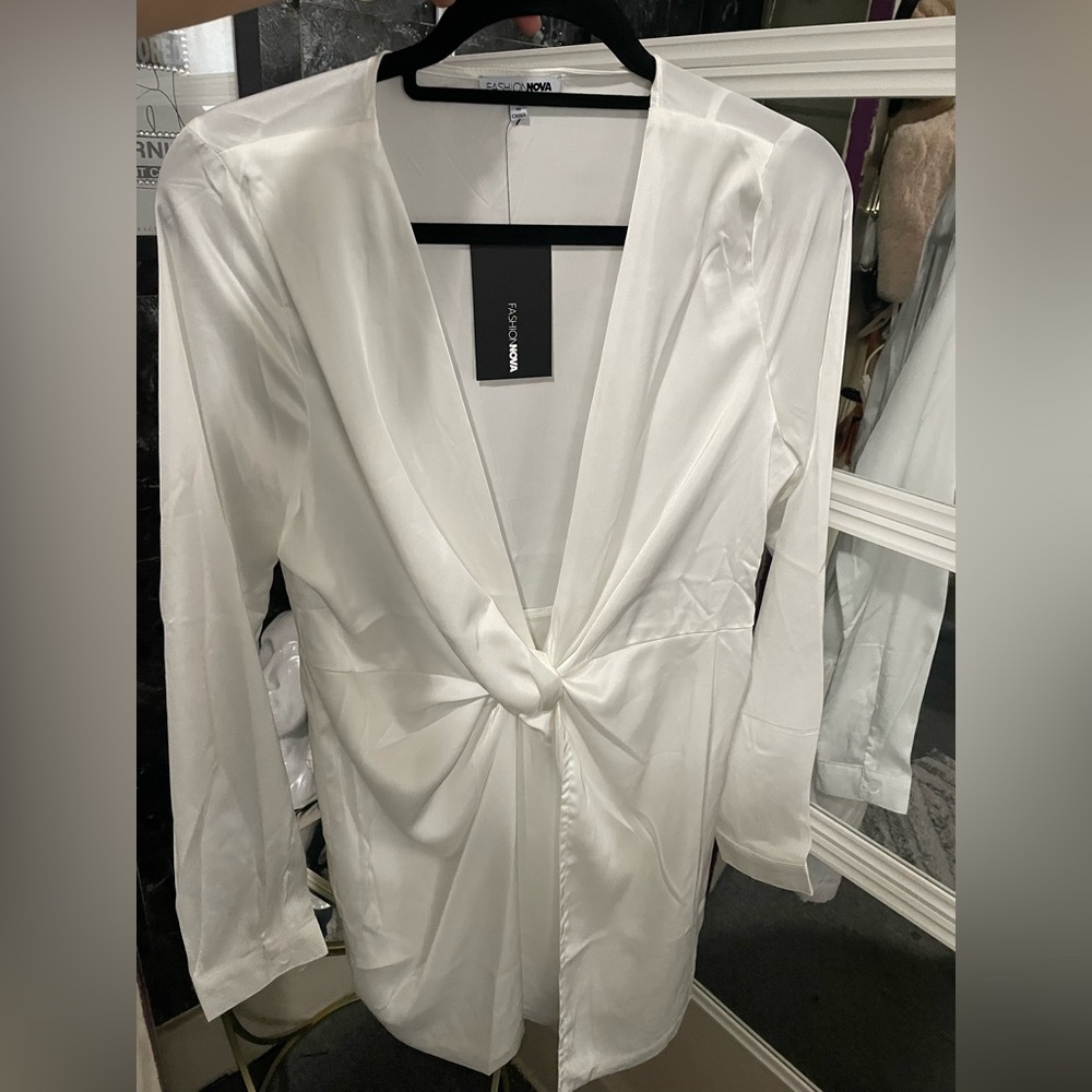 Fashionnova Sugar Free Satin Mini Dress